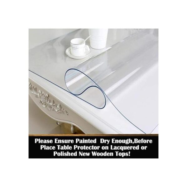 Protector de mesa de vinilo transparente para mesita de