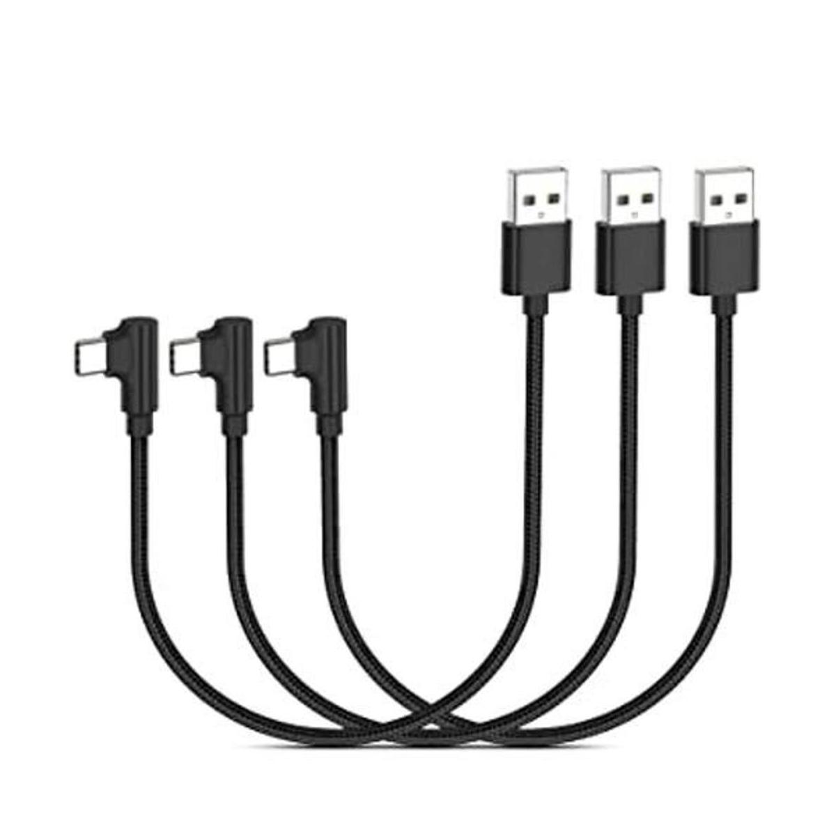 Cable USB C de ángulo recto de 9.8 ft de carga rápida 3