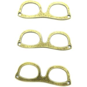 50 dijes de bronce antiguo con marco de espectáculo para_1