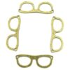 50 dijes de bronce antiguo con marco de espectáculo para_4
