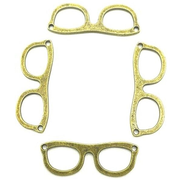 50 dijes de bronce antiguo con marco de espectáculo para_4