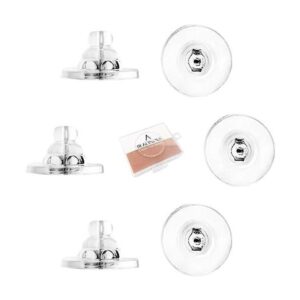 BEADNOVA Pendientes de silicona transparente suave con_1