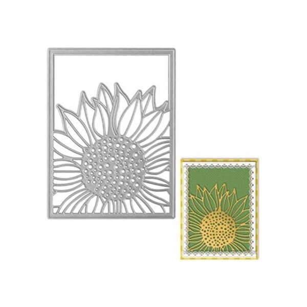 Troqueles de corte de marco de girasol de metal troqueles_1