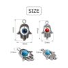 Hamsa Abalorio de mano de Hamsa 24 piezas antiguas de