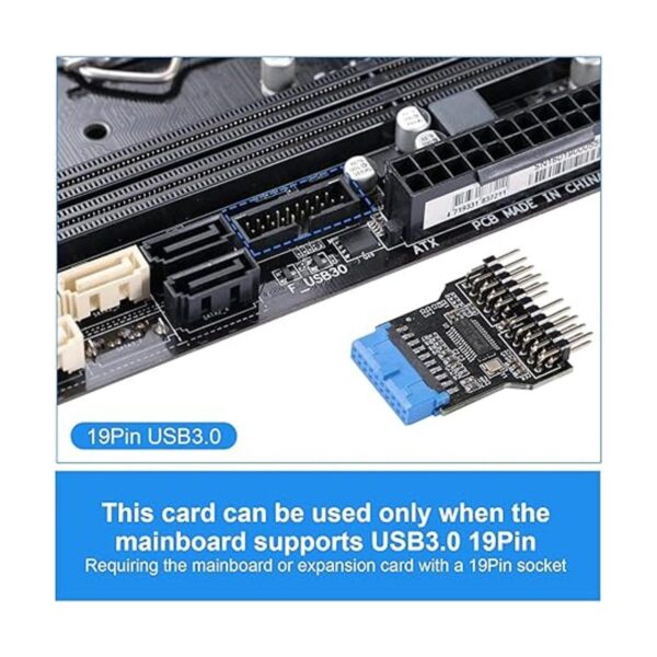 MZHOU USB 3.0 9 pines a USB 2.0 9 pines tarjeta adaptadora_5