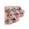 Hamsa Abalorio de mano de Hamsa 24 piezas antiguas de