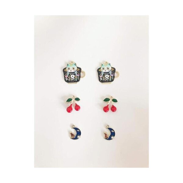 Summerdaisy 20 pares de pendientes de plata de ley 925 con_2