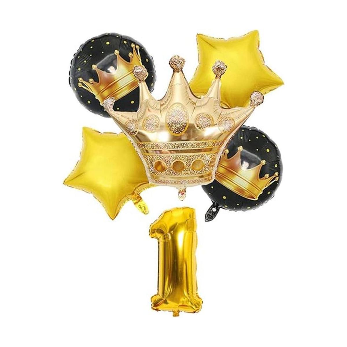 Hongkai Corona de 1 cumpleaños niño decoración niña