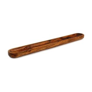 Kaizen Casa Bandeja larga de madera de acacia tallada a_1