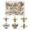 Pandahall Juego de 24 abalorios esmaltados de abejas_1
