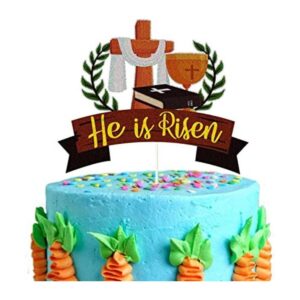 Decoración para tartas con texto en inglés He is Risen_1