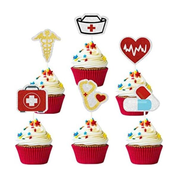 24 decoraciones para cupcakes de enfermería doctora_1