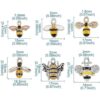 Pandahall Juego de 24 abalorios esmaltados de abejas_3