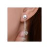 40 aretes de oreja de acero inoxidable con bucle postes