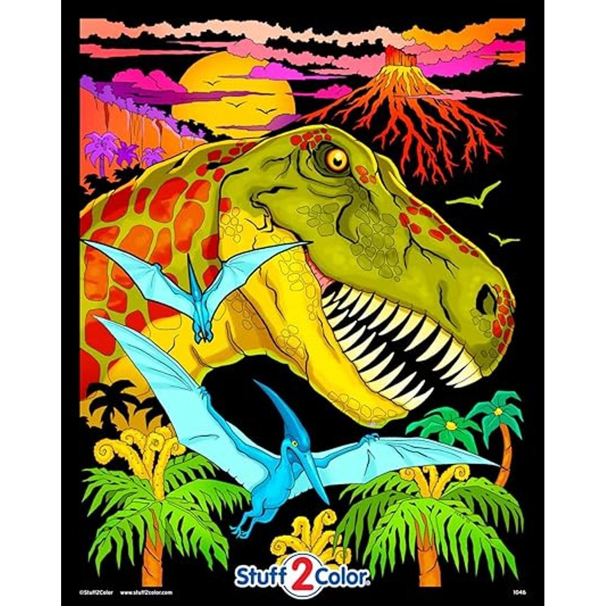 TRex Fuzzy Póster de selva 16 x 20 inches