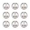 KISSITTY 50 cuentas espaciadoras de plata envejecida de_1