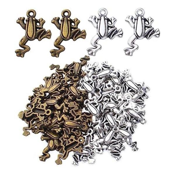 50pcs rana colgante encanto animal Charms colgantes rana