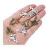 50pcs rana colgante encanto animal Charms colgantes rana