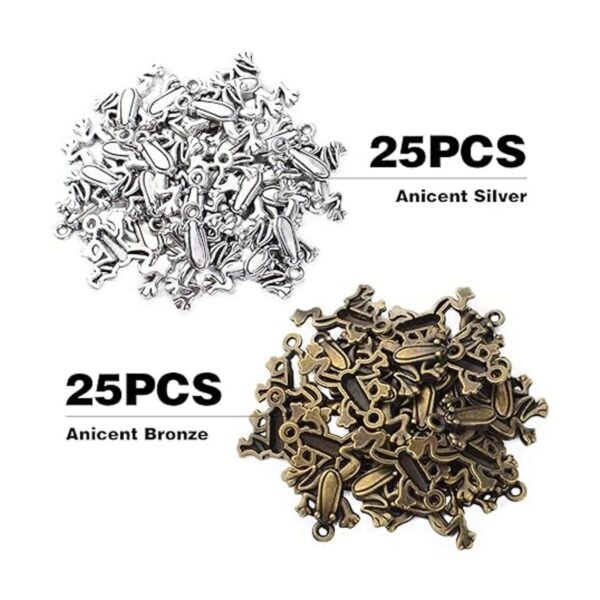 50pcs rana colgante encanto animal Charms colgantes rana