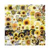 100 calcomanías de girasol calcomanías de girasol para
