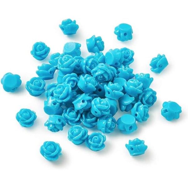 Beadthoven Cabujones de flores de resina de varios