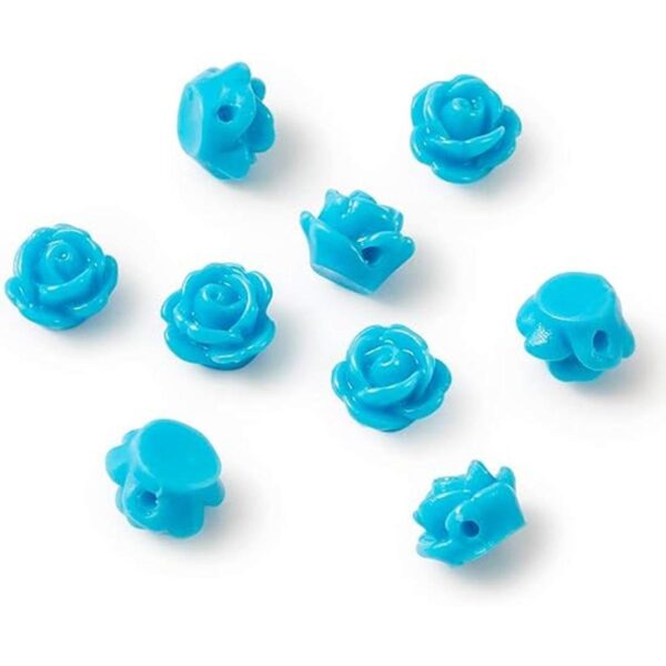 Beadthoven Cabujones de flores de resina de varios