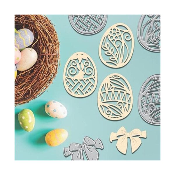 4 troqueles de corte de huevos de Pascua para suministros_4