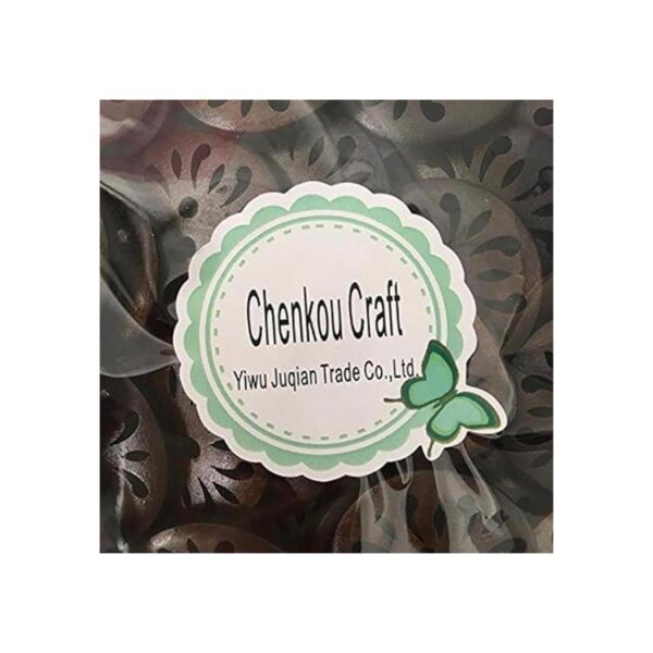 chenkou Craft Pierced Flower Madera Botones 30 mm costura_2
