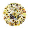 100 calcomanías de girasol calcomanías de girasol para