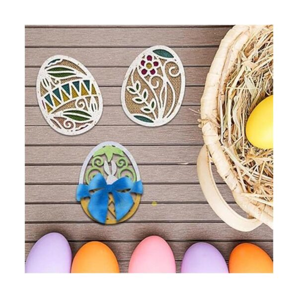 4 troqueles de corte de huevos de Pascua para suministros_5