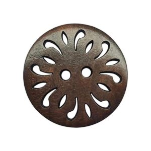 chenkou Craft Pierced Flower Madera Botones 30 mm costura_1