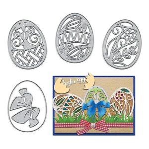 4 troqueles de corte de huevos de Pascua para suministros_1