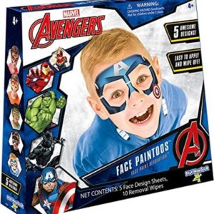 Pinturas faciales Avengers de Marvel diseño facial para_1