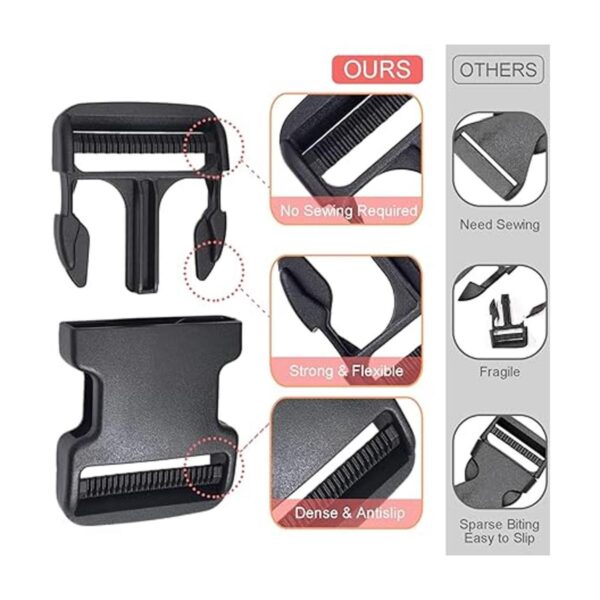 CooBigo Paquete de 5 clips de hebilla de plástico de_5