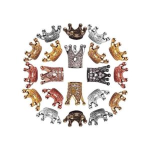 Cuentas espaciadoras de abalorios de corona40pcs