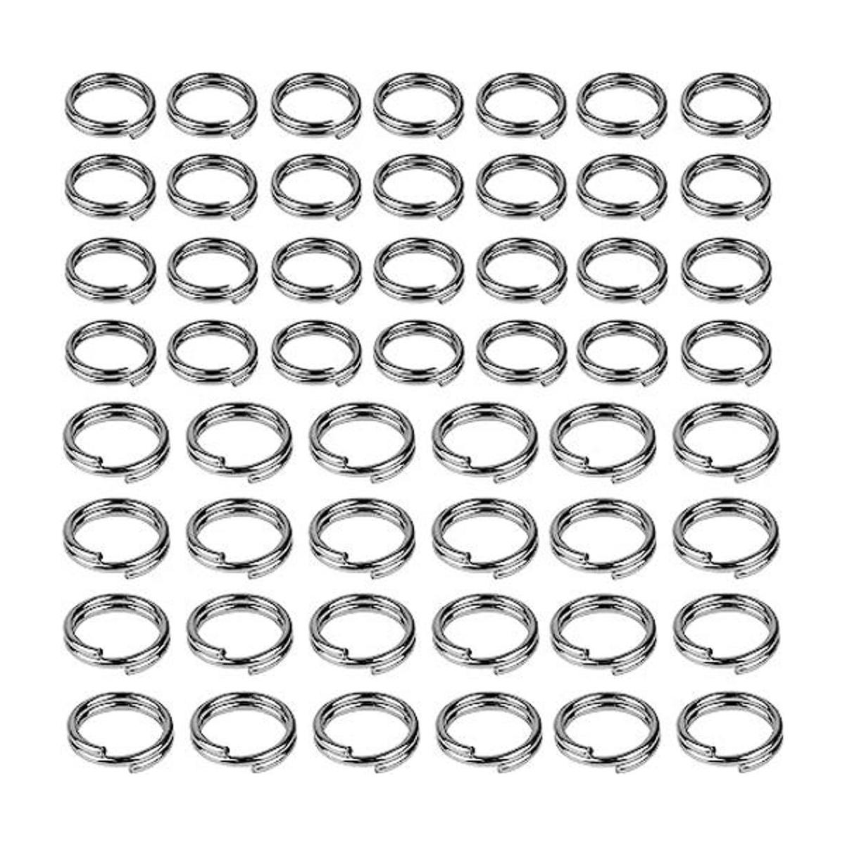 HUIHUIBAO 200 piezas de acero inoxidable Split Ring