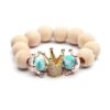 Cuentas espaciadoras de abalorios de corona40pcs