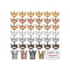 Cuentas espaciadoras de abalorios de corona40pcs