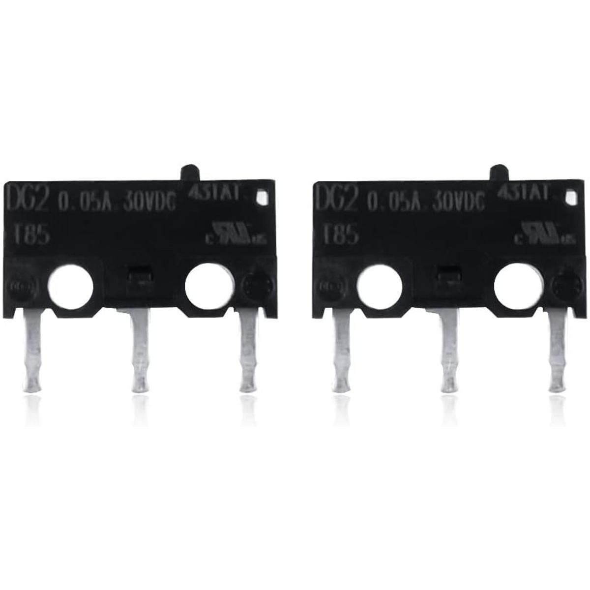 2X DG2 T85 Ratón Micro Interruptor de Reparación Reemplazo