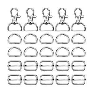 Paxcoo 50 ganchos giratorios con anillos en D para