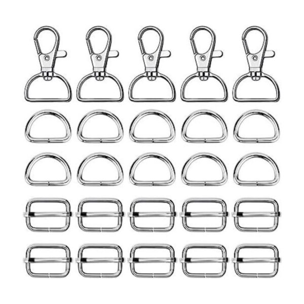 Paxcoo 50 ganchos giratorios con anillos en D para