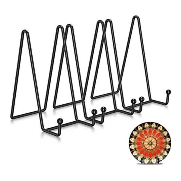 Livelab Plate Stands for Display 3 Pack 6 Inch Picture