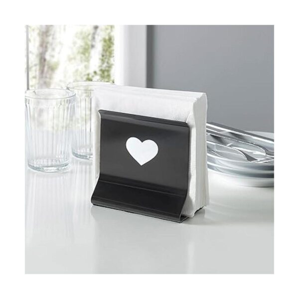 Somare Home Servilletero con diseño de corazón para mesa_2