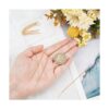Beebeecraft 1 caja 10 aretes roscados chapados en oro de_3