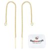 Beebeecraft 1 caja 10 aretes roscados chapados en oro de_1