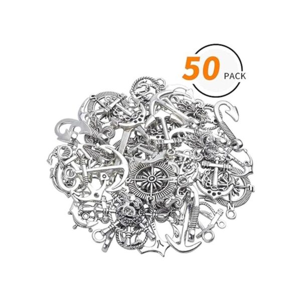 Colección de dijes náuticos 3.53 oz alrededor de 50