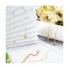 Beebeecraft 1 caja 10 aretes roscados chapados en oro de_5