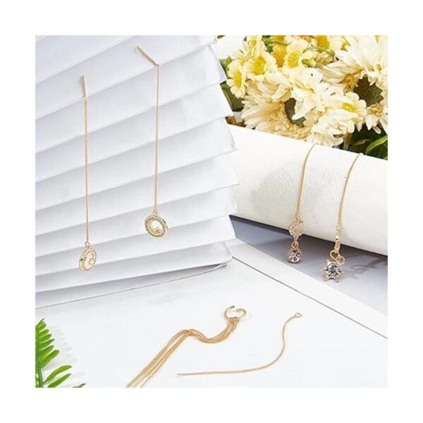Beebeecraft 1 caja 10 aretes roscados chapados en oro de_5