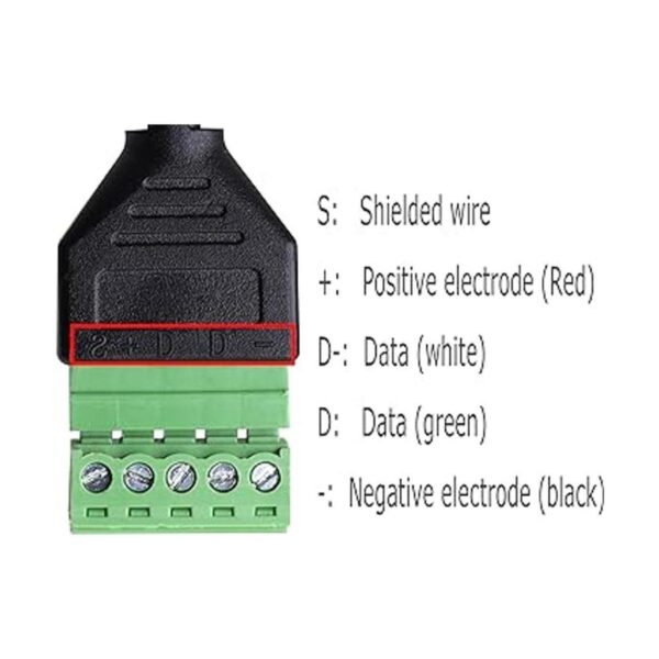 CERRXIAN Cable de extensión micro USB macho a 5 pines_6