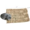 Alfombrilla de cama tejida para cama de conejo de animales_2